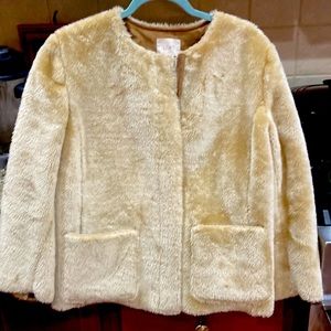 Camel colored fur jacket